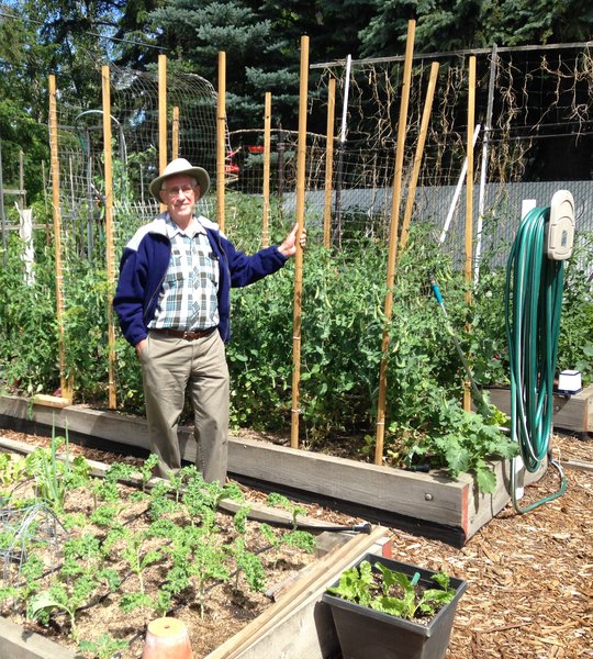 Jim in his garden