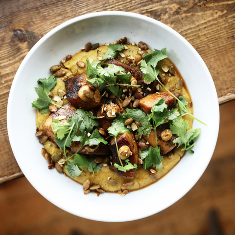 Masala roasted pumpkin coconut curry polenta with roasted pumpkin seeds and jaggery curry leaf syrup.png
